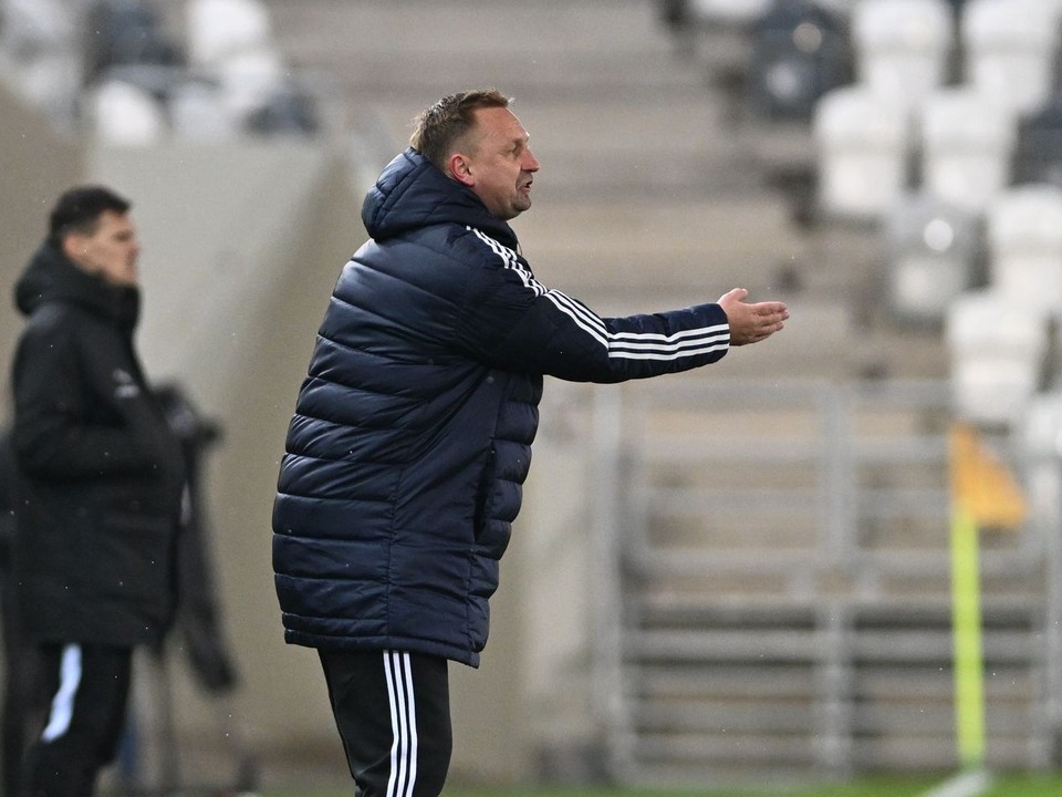 Tréner Košíc Peter Černák.