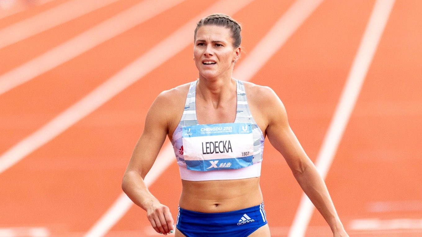 Na snímke je slovenská atlétka Daniela Ledecká.
