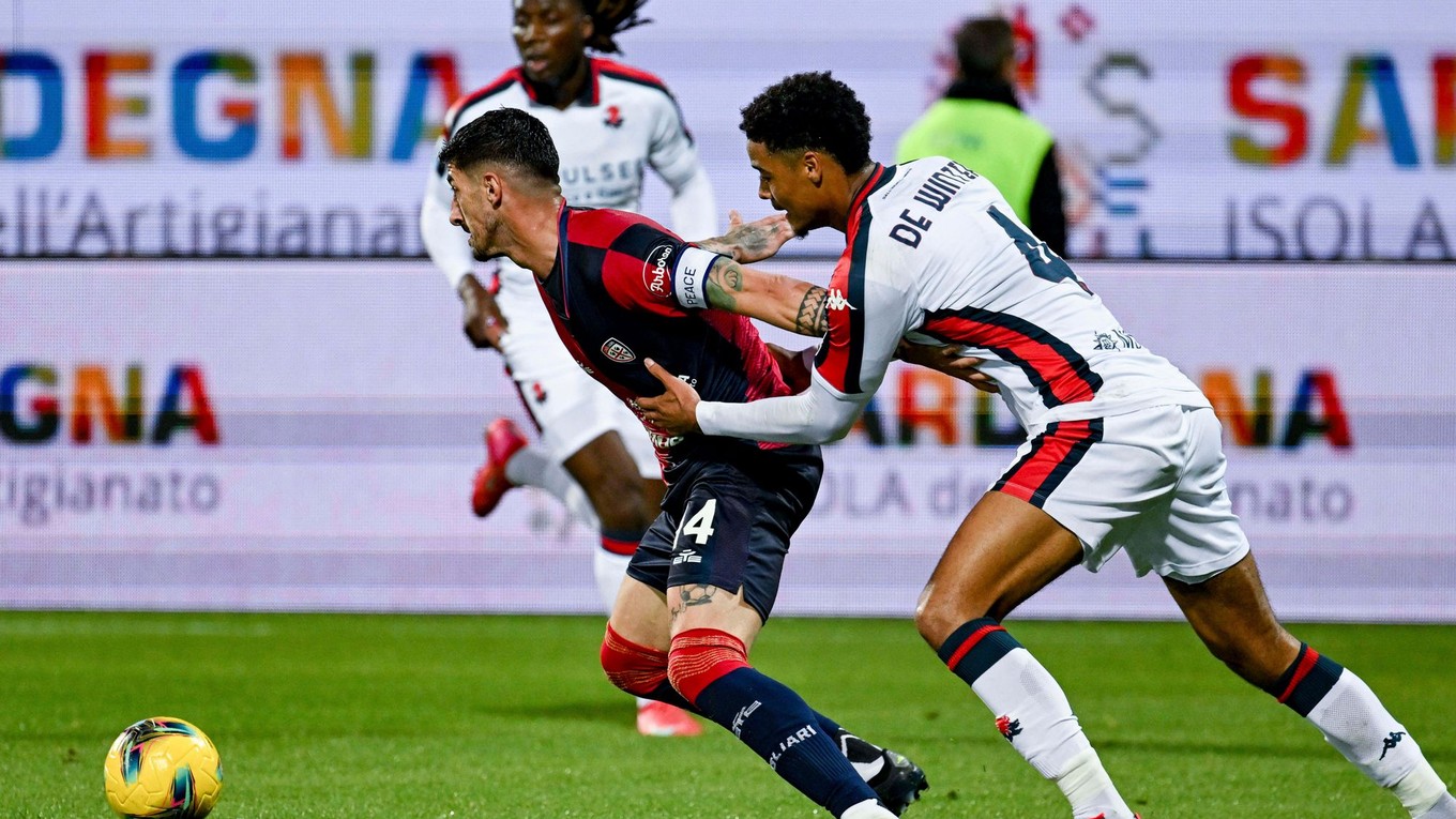Fotka zo zápasu Cagliari Calcio - FC Janov.