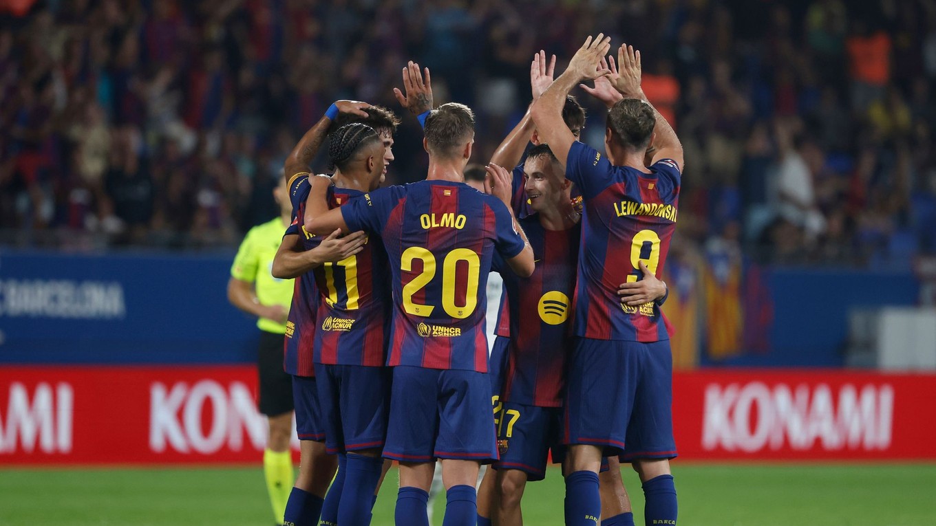 Futbalisti FC Barcelona.