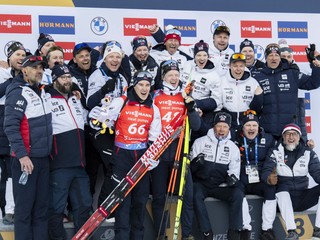 Johannes Thingnes Boe a nórsky tím. 