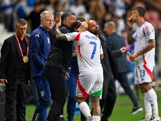 Gennaro Gattuso na lavičke talianskej reprezentácie.