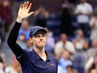 Jannik Sinner po víťazstve v semifinále dvojhry na US Open 2025.