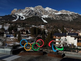 Olympijské kruhy, ilustračná fotografia. 