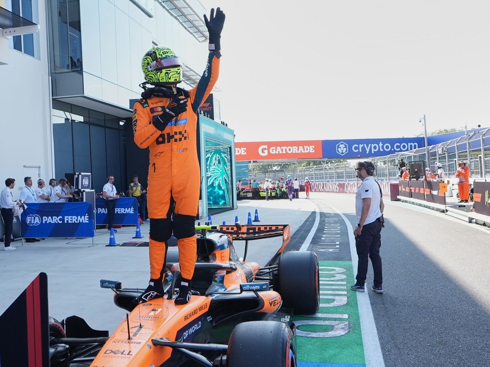 Jazdec tímu McLaren, Lando Norris.