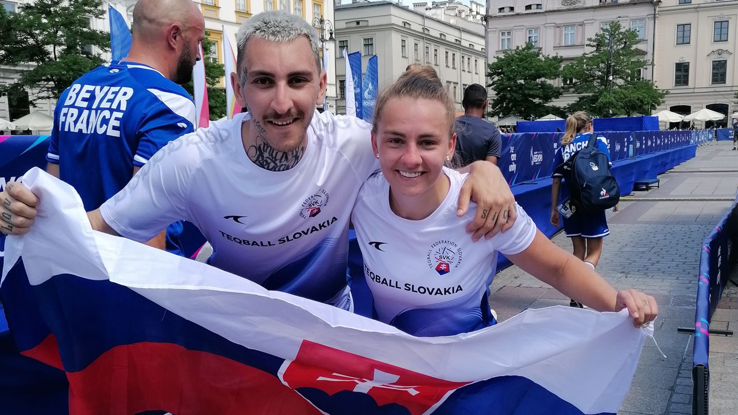 Branislav Rodman a Karina Zušťáková na Európskych hrách v Krakove.