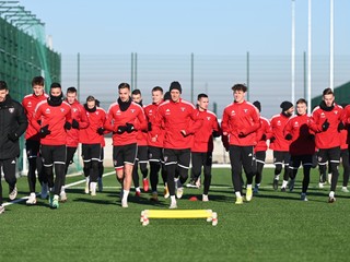 Futbalisti Spartaka Trnava počas zimnej prípravy.