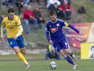 Momentka zo zápasu KFC Komárno - DAC Dunajská Streda. 