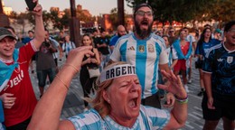 Fanúšikovia Argentíny.