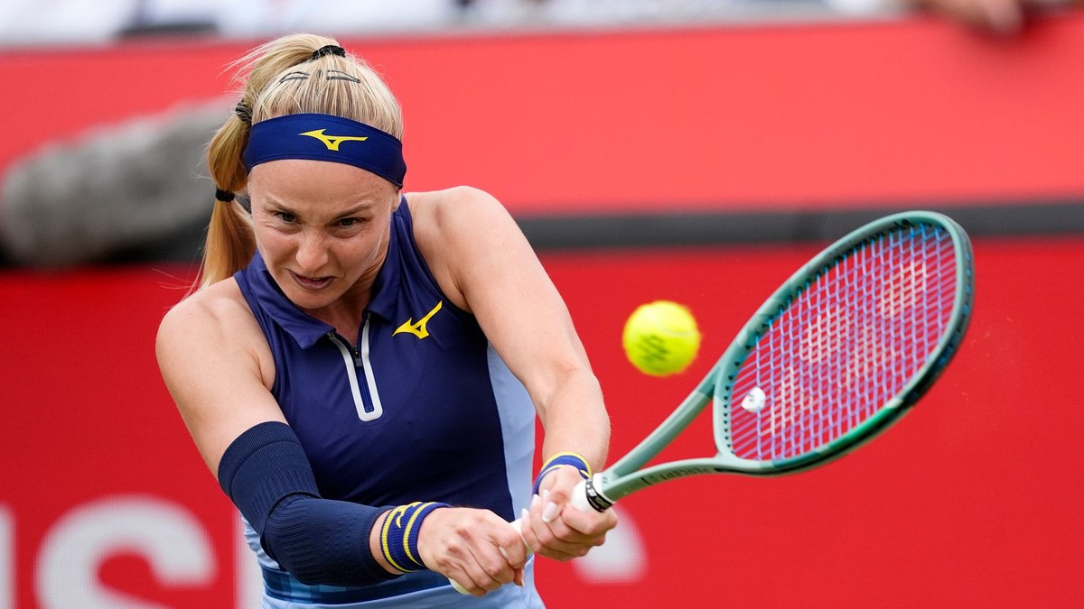 Rebecca Šramková na turnaji WTA Londýn 2025.