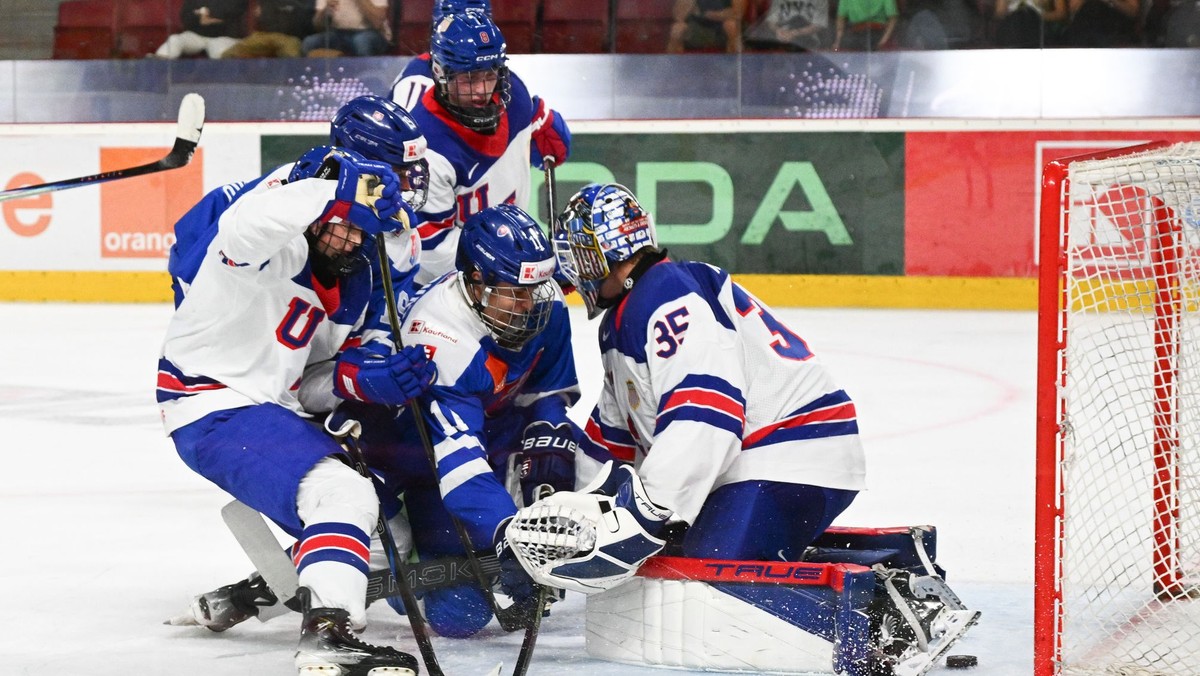 Fotka zo zápasu Slovensko U18 - USA U18.