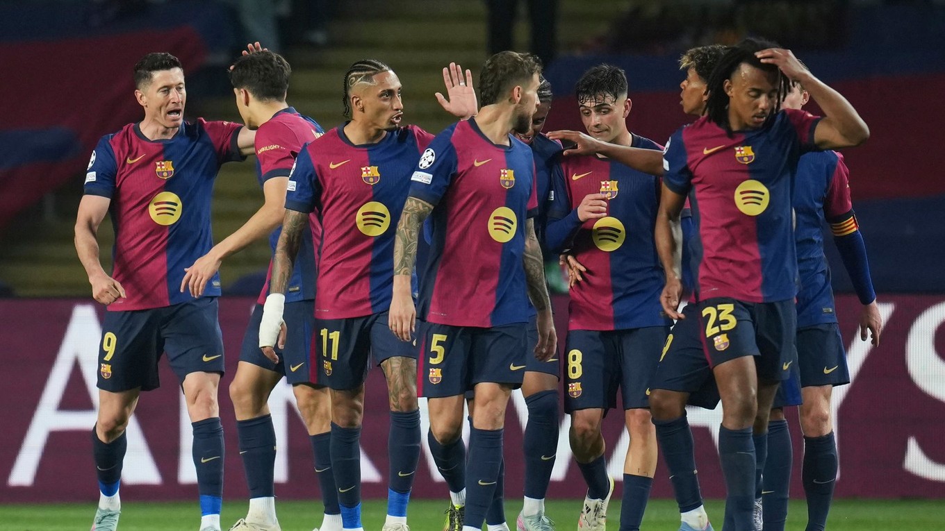 Futbalisti FC Barcelona.