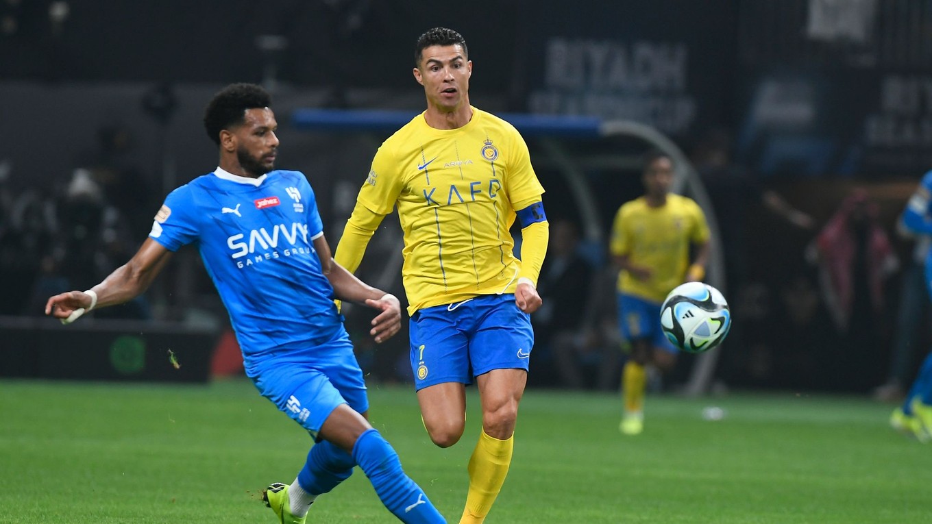 Cristiano Ronaldo v zápase s Al Hilal