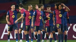 Futbalisti FC Barcelona.