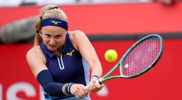 Rebecca Šramková na turnaji WTA Londýn 2025.