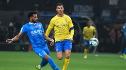 Cristiano Ronaldo v zápase s Al Hilal