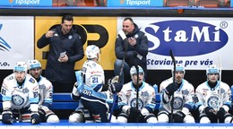 Lavička Nitry počas zápasu hokejovej Tipsport ligy.