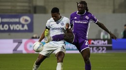 Momentka zo zápasu Fiorentina - Inter Miláno