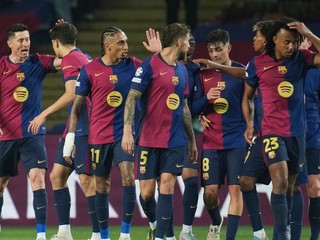 Futbalisti FC Barcelona.
