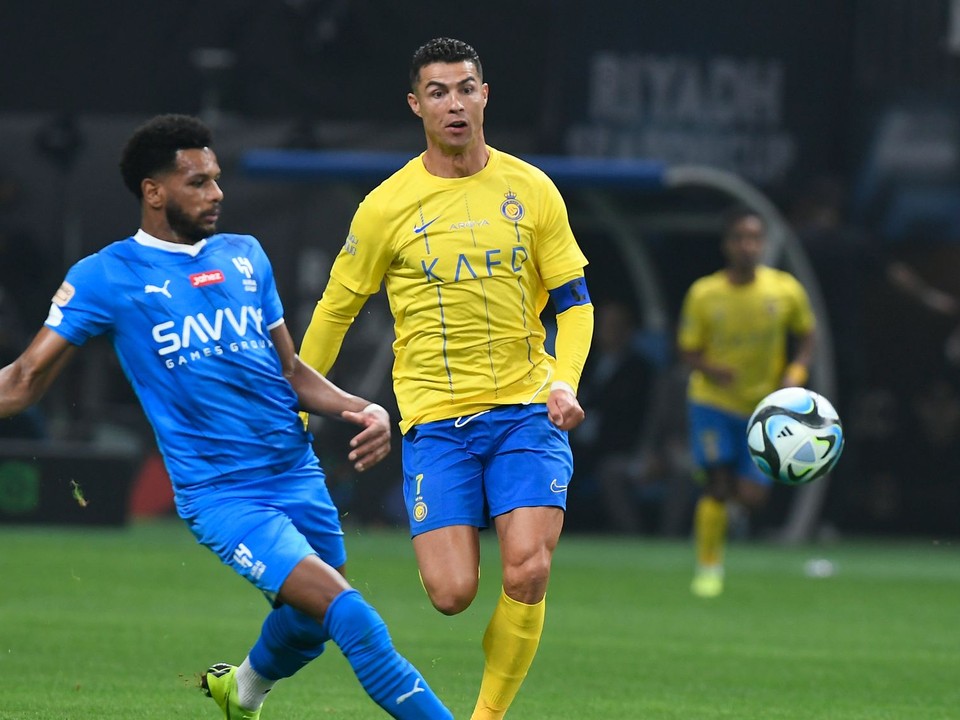 Cristiano Ronaldo v zápase s Al Hilal