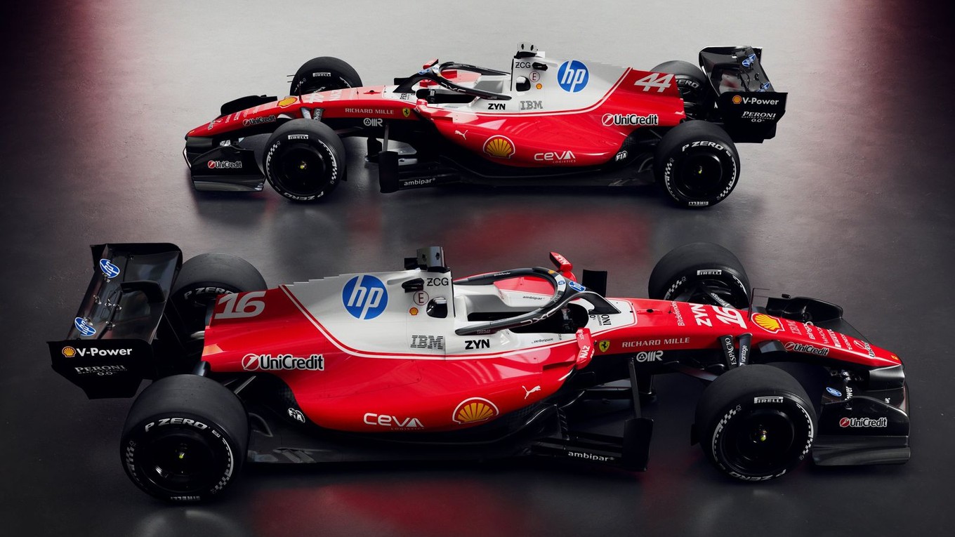 Nový monopost Ferrari. 