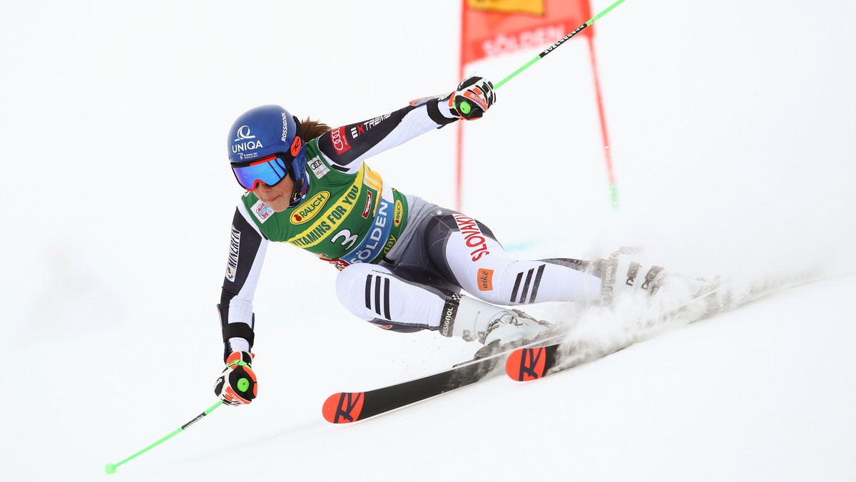 Petra Vlhová ide obrovský slalom v stredisku Sölden.