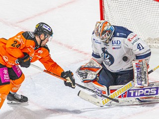 Momentka zo zápasu Košice - Poprad.