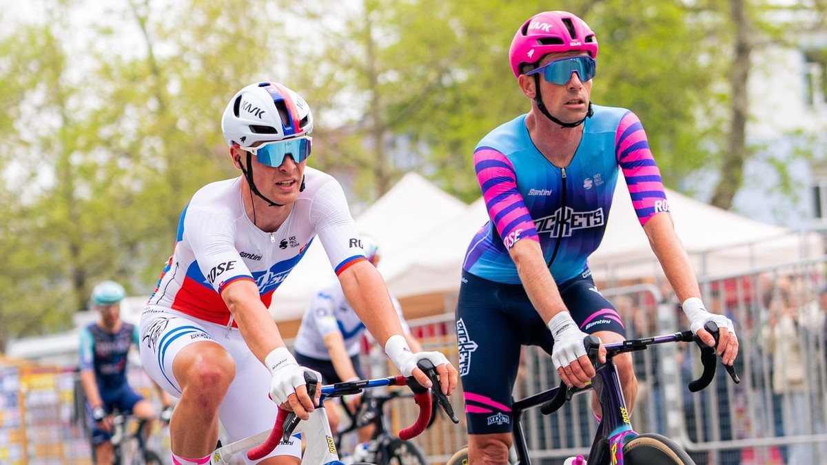 Slovenský majster Lukáš Kubiš počas Giro d'Italia 2026.