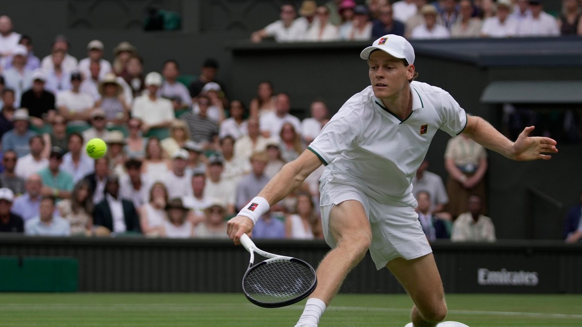 Jannik Sinner na Wimbledone 2026.