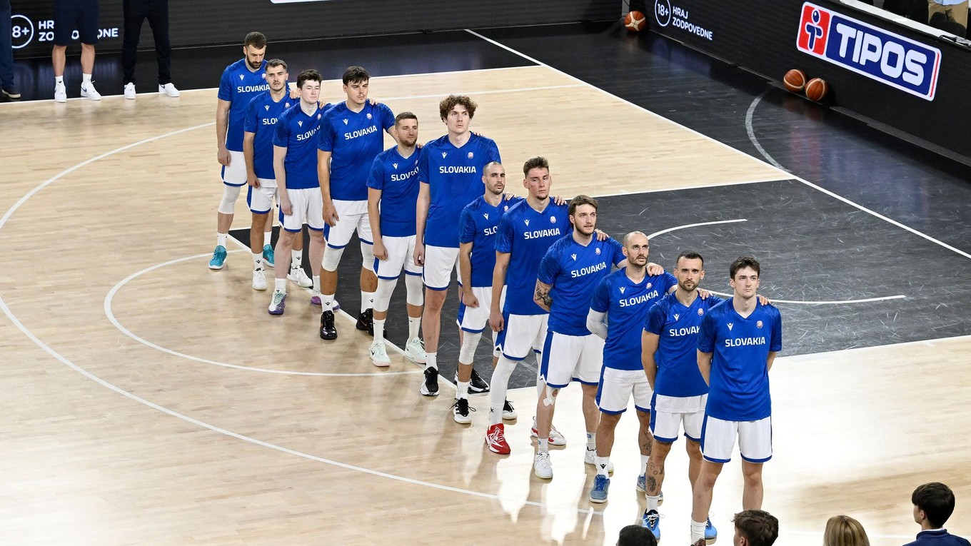Slovenskí basketbalisti.
