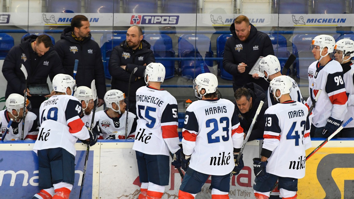 Hokejisti HC Slovan Bratislava.