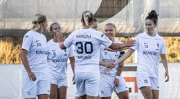 Futbalistky tímu Spartak Myjava.
