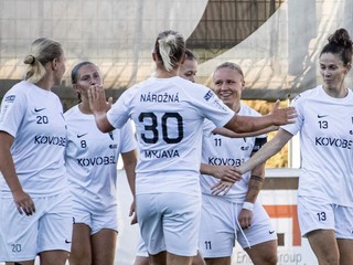Futbalistky tímu Spartak Myjava.