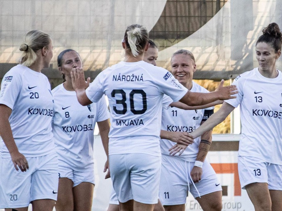 Futbalistky tímu Spartak Myjava.