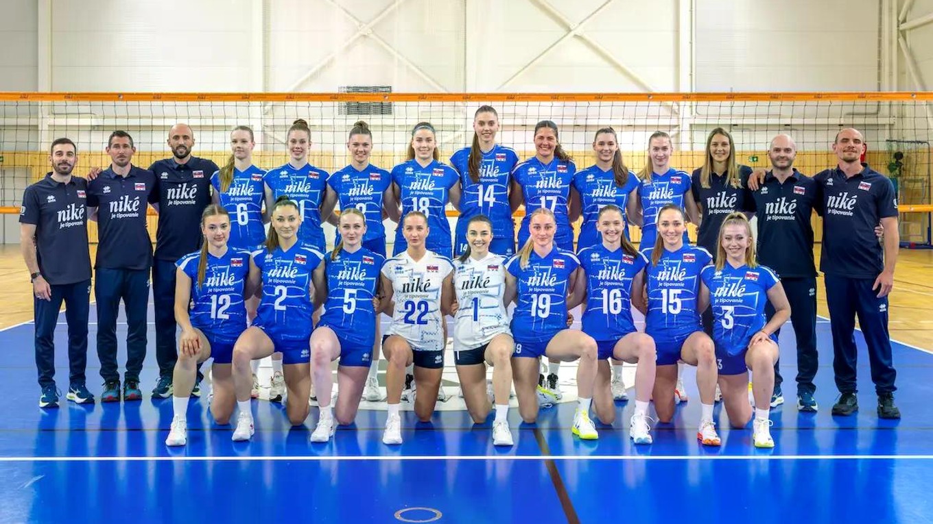 Slovenské volejbalistky.