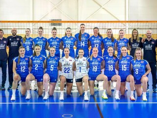 Slovenské volejbalistky.