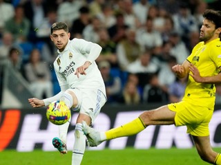 Španielsky futbalista Federico Valverde v zápase proti Villarrealu.