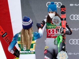 Petra Vlhová a Mikaela Shiffrinová.