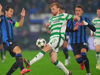 Fotka zo zápasu Atalanta Bergamo - Celtic Glasgow.