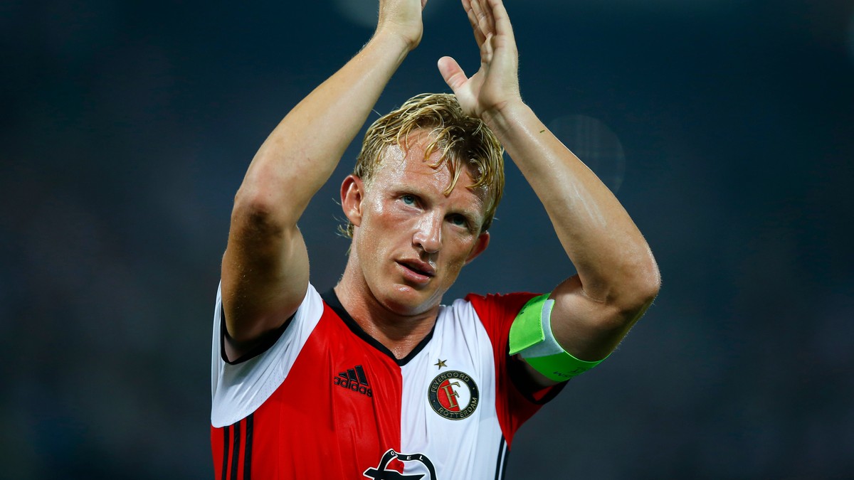 Dirk Kuyt v drese Feyenoordu Rotterdam.