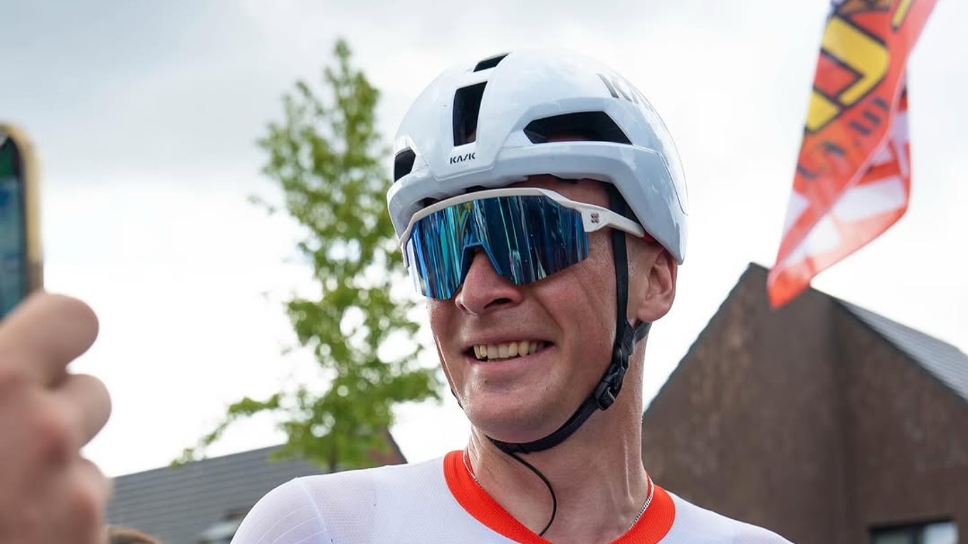 Slovenský cyklista Lukáš Kubiš.