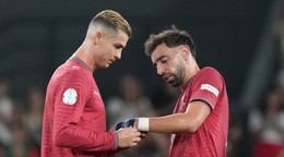 Cristiano Ronaldo a Bruno Fernandes.