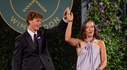 Jannik Sinner a Iga Swiateková.