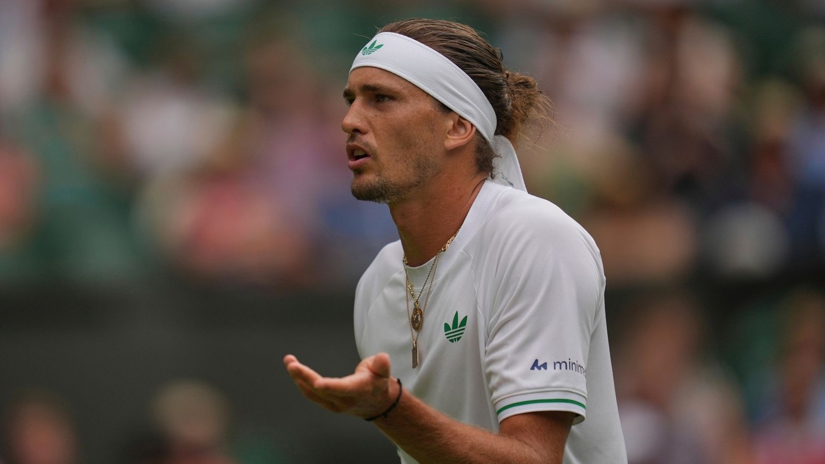 Nemecký tenista Alexander Zverev počas Wimbledonu 2025.
