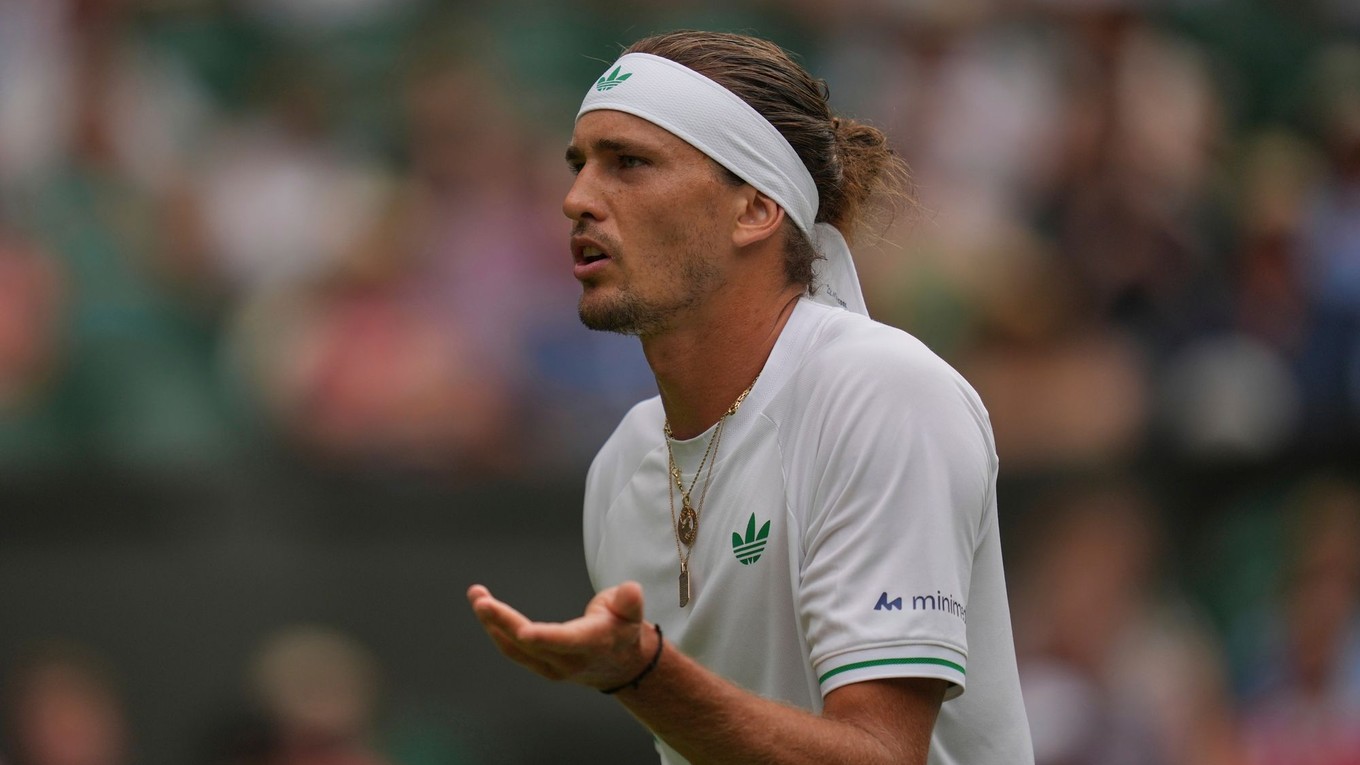 Nemecký tenista Alexander Zverev počas Wimbledonu 2025.