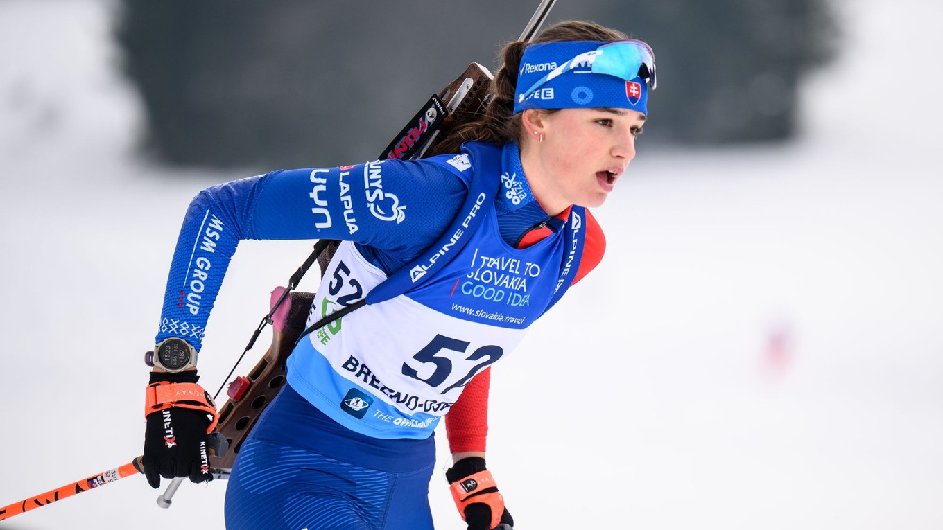 Michaela Straková počas pretekov IBU Cupu v Osrblí 2026.