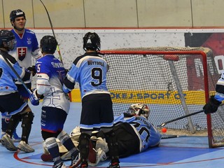 Momentka zo zápasu Slovensko - Spojené štáty