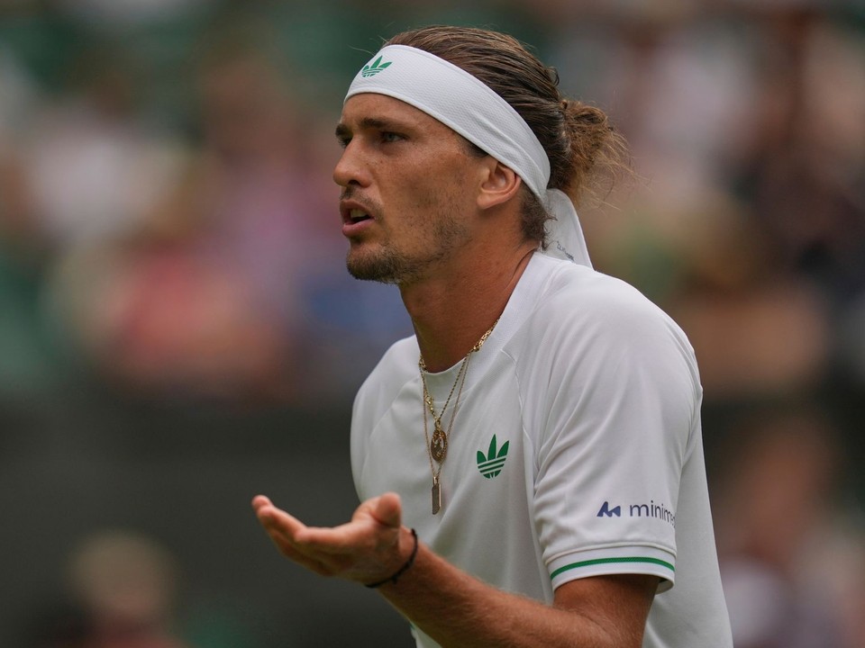 Nemecký tenista Alexander Zverev počas Wimbledonu 2025.