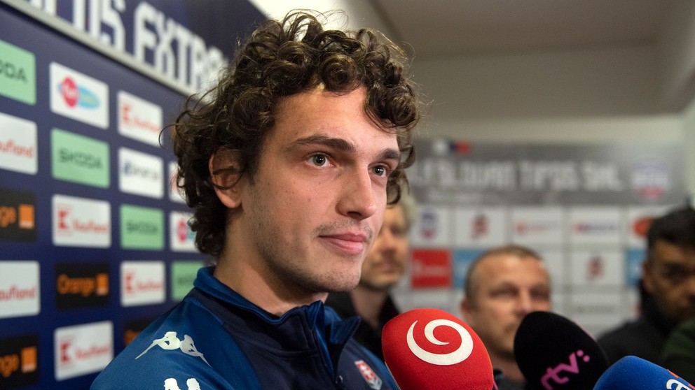Na snímke je slovenský brankár Stanislav Škorvánek. 