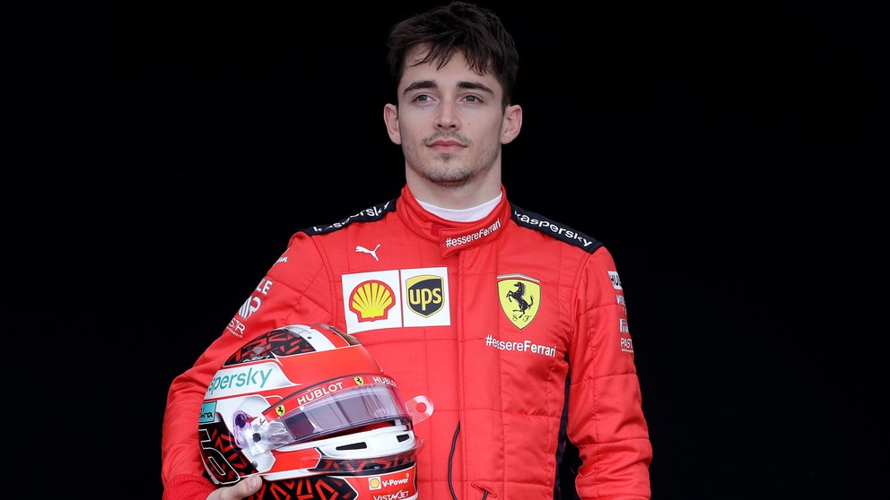 Charles Leclerc z Ferrari.